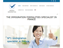 Tablet Screenshot of france-immigration.com